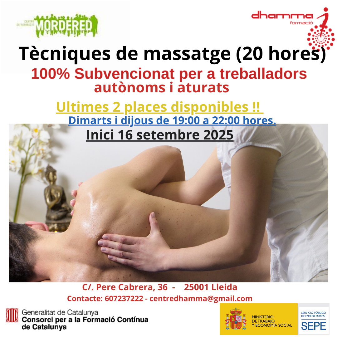 Curso Técnicas de masaje